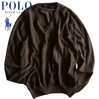 ポロラルフローレン(POLO RALPH LAUREN)の【POLO RALPH LAUREN】美品　Vネックニット　ウール☆(ニット/セーター)