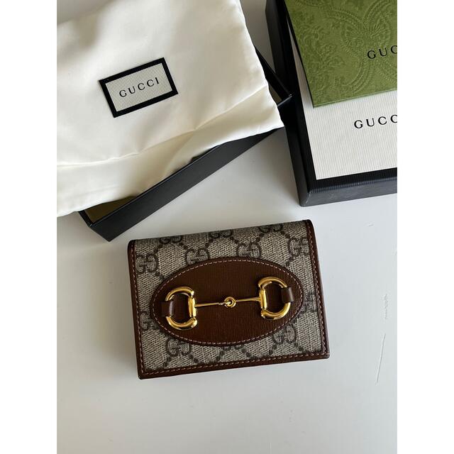 Gucci(グッチ)の〔グッチ ホースビット 1955〕カードケース ウォレット レディースのファッション小物(財布)の商品写真