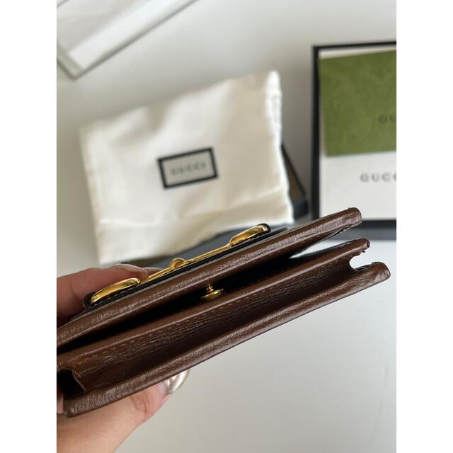 Gucci(グッチ)の〔グッチ ホースビット 1955〕カードケース ウォレット レディースのファッション小物(財布)の商品写真