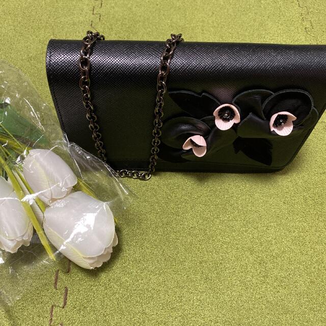 14日限定!最終価格!美品!エリザ!素敵なお花のバッグバッグ