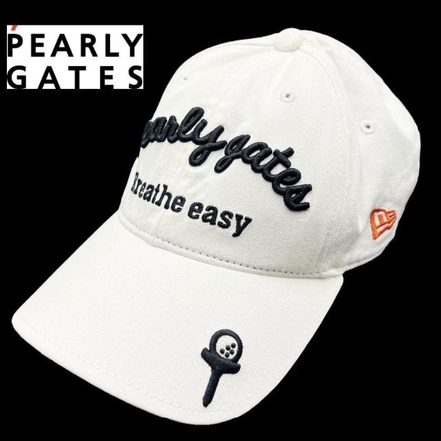 PEARLY GATES × NEW ERA パーリーゲイツ キャップ 帽子 白 - キャップ