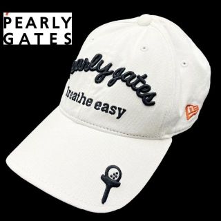 パーリーゲイツ(PEARLY GATES)のPEARLY GATES × NEW ERA パーリーゲイツ キャップ 帽子 白(キャップ)