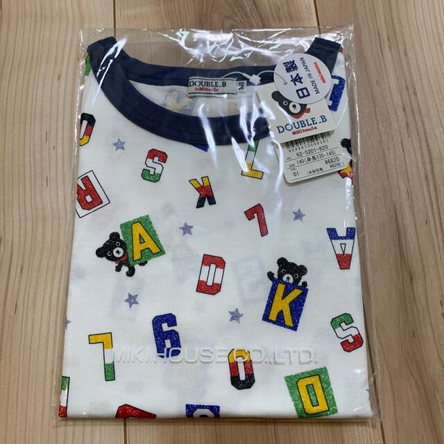 DOUBLE.B(ダブルビー)の【新品】ダブルビー　半袖Tシャツ　140 キッズ/ベビー/マタニティのキッズ服女の子用(90cm~)(Tシャツ/カットソー)の商品写真