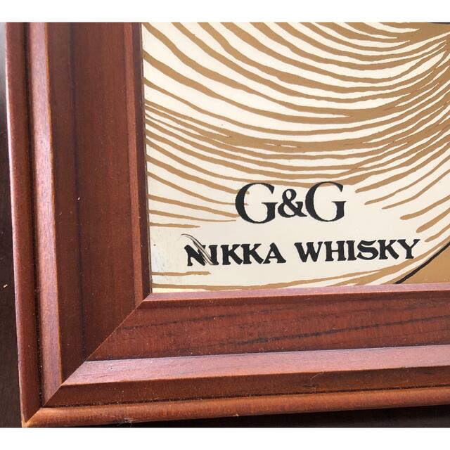 ビンテージ　NIKKA WHISKY　G&G  人魚　　　パブミラー  インテリア/住まい/日用品のインテリア小物(壁掛けミラー)の商品写真