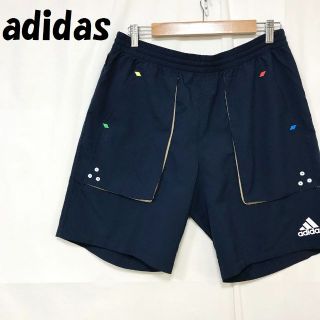 アディダス(adidas)の【人気】アディダス ジャージ ハーフパンツ テニスウェア ネイビー サイズO(ウェア)