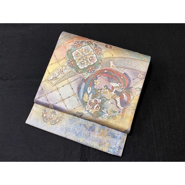焼箔 螺鈿 刺繍袋帯 新品未使用 焼箔 螺鈿 刺繍袋帯 新品未使用