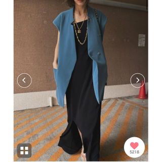 佐田真由美着用‼️OTONA WRAP VEST SET UP DRESS 【高額売筋