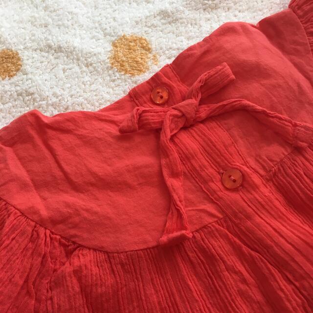 petit main(プティマイン)のプティマイン　スモッキングブラウス　100 キッズ/ベビー/マタニティのキッズ服女の子用(90cm~)(Tシャツ/カットソー)の商品写真