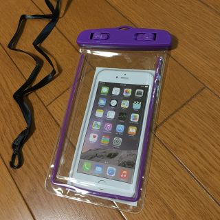 スマホ用防水ケース　パープル　新品(モバイルケース/カバー)