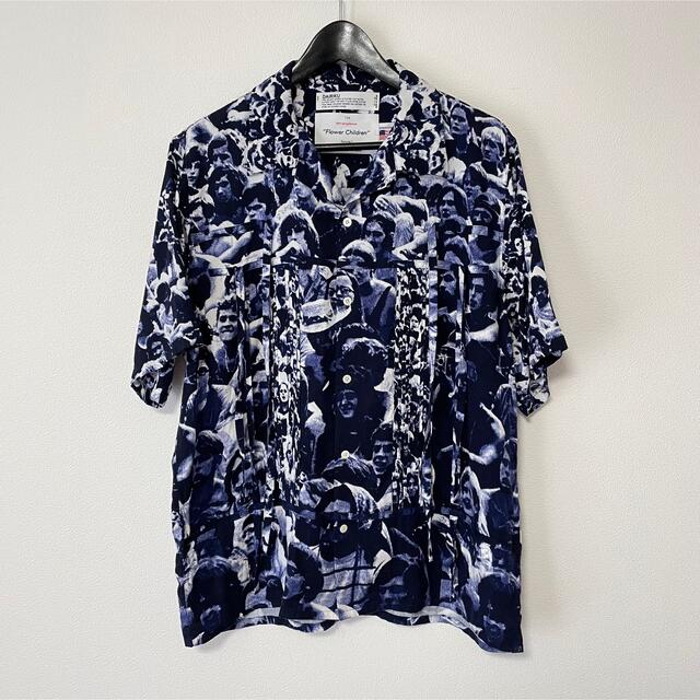 DAIRIKU WOODSTOCK Open Collar Shirt Navy 【60%OFF】 www.cecile