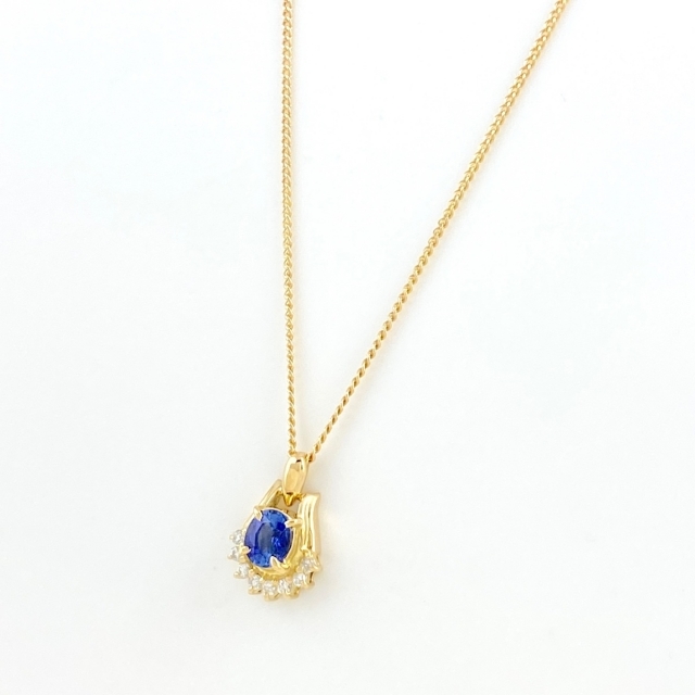 サファイア デザインネックレス YG | hartwellspremium.com