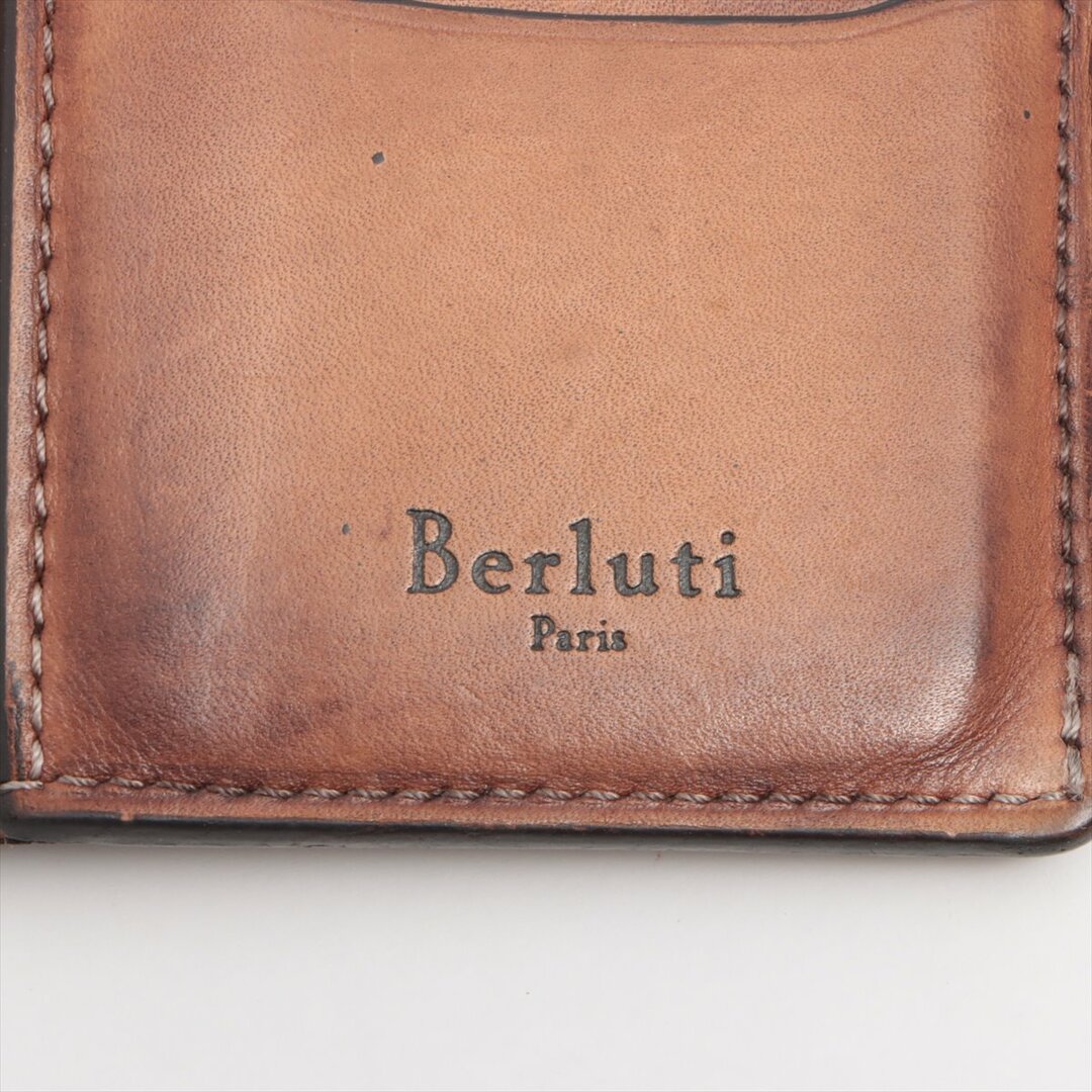 Berluti - ベルルッティ レザー ブラウン レディース カードケースの