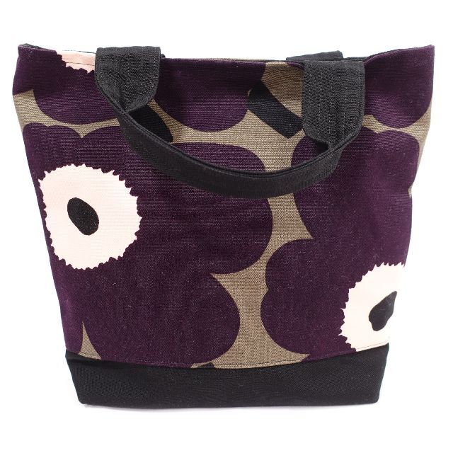 marimekko(マリメッコ)のMarimekko マリメッコ　ハンドメイド厚手キャンバストートバッグ　カーキ　 レディースのバッグ(トートバッグ)の商品写真