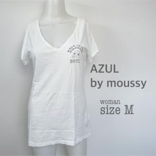 アズールバイマウジー(AZUL by moussy)のスカルTシャツ(Tシャツ(半袖/袖なし))