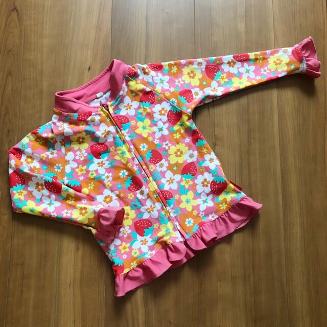 KIDS FORET(キッズフォーレ)のラッシュガード　花柄　90 キッズ/ベビー/マタニティのキッズ服女の子用(90cm~)(ジャケット/上着)の商品写真