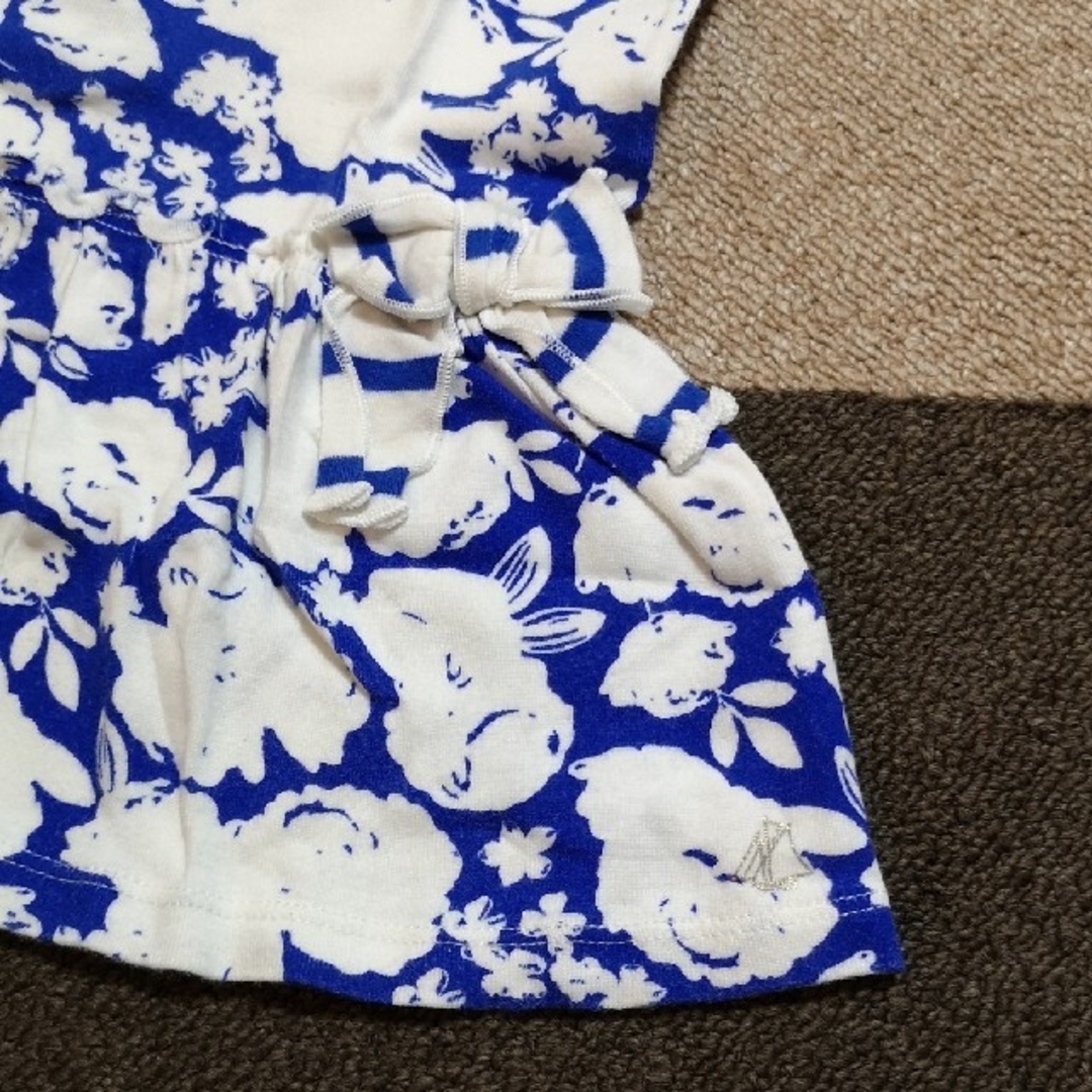 PETIT BATEAU(プチバトー)のプチバトー　ワンピース　18M　サイズ80 キッズ/ベビー/マタニティのベビー服(~85cm)(ワンピース)の商品写真