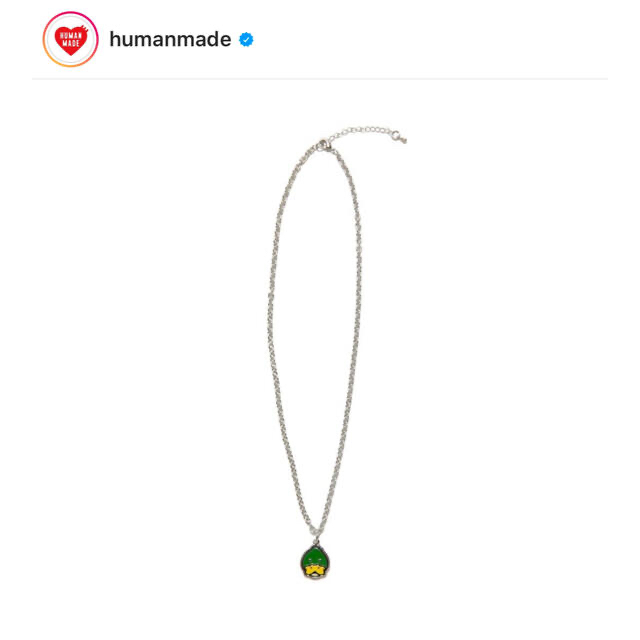 HUMAN MADE(ヒューマンメイド)のHUMAN MADE ANIMAL DUCK NECKLACE ×1 メンズのアクセサリー(ネックレス)の商品写真