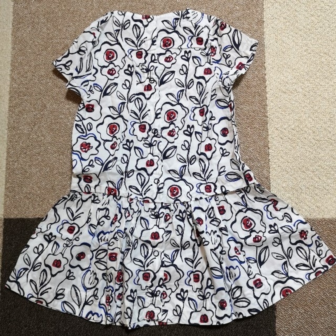 PETIT BATEAU(プチバトー)のプチバトー　ワンピース　半袖　サイズ80 キッズ/ベビー/マタニティのベビー服(~85cm)(ワンピース)の商品写真