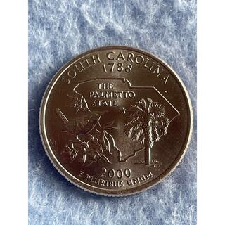 アメリカ25セント記念硬貨 South Carolina 2000-3-D(貨幣)