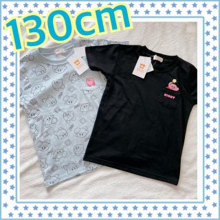 バンダイ(BANDAI)の半袖Tシャツ タグ付き カービィ　2着　星のカービィ　黒　ブラック　サックス　(Tシャツ/カットソー)