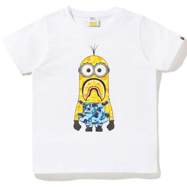 アベイシングエイプBAPE Tシャツ XLサイズ ホワイト ミニオンズ コラボ MINIONS