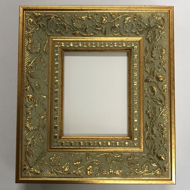 ミニフレーム　額縁　SP-001　10×8cm ゴールド エンタメ/ホビーのアート用品(絵画額縁)の商品写真