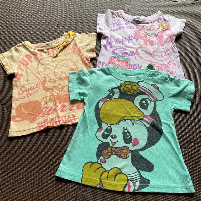 VANA VANA(バナバナ)のvana vana Tシャツ3枚セット② 90 キッズ/ベビー/マタニティのキッズ服女の子用(90cm~)(Tシャツ/カットソー)の商品写真