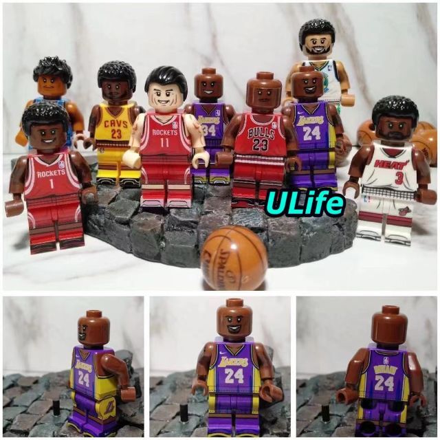 LEGOレゴ互換品 バスケット人気選手9体セット ミニフィグ フィギュア