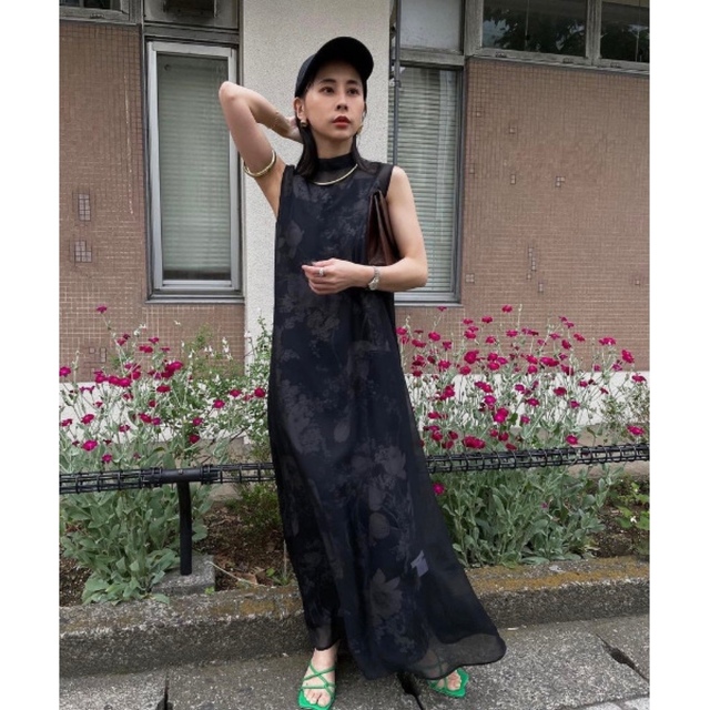 AMERI♡2WAY FLOWER LAYERED SHEER DRESS | www.jarussi.com.br