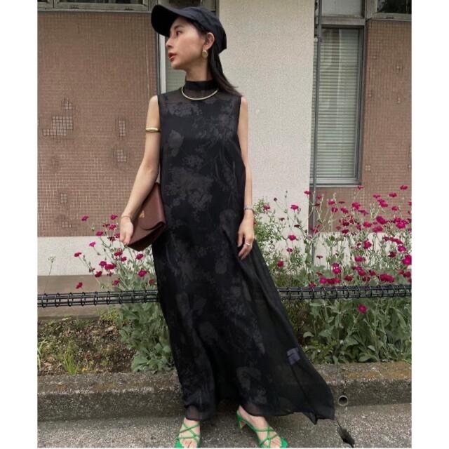 AMERI♡2WAY FLOWER LAYERED SHEER DRESS