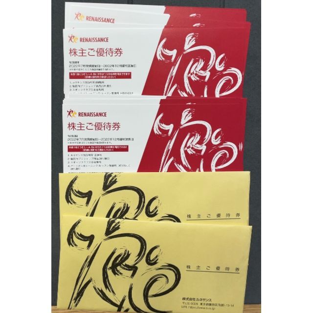 ルネサンス|株主優待券(20枚)-