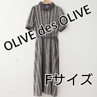 オリーブデオリーブ(OLIVEdesOLIVE)の2131 OLIVE des OLIVE ワンピース ブラック F 新品未使用(ひざ丈ワンピース)