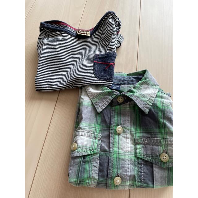 お得な95半袖シャツセット キッズ/ベビー/マタニティのキッズ服男の子用(90cm~)(Tシャツ/カットソー)の商品写真