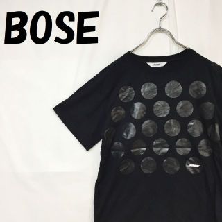 ボーズ(BOSE)の【人気】ボーズ 半袖Tシャツ 綿100％ ドット柄 ブラック サイズF(Tシャツ/カットソー(半袖/袖なし))