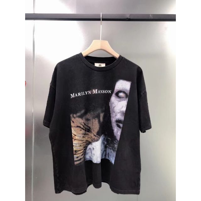 最高級品 marilyn manson マリリンマンソンXL Tシャツ tee Tシャツ/カットソー(半袖/袖なし)