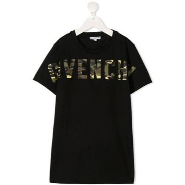 GIVENCHY KIDS カモフラージュロゴプリントコットンTシャツ 6歳用