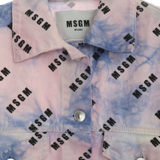 エムエスジーエム MSGM デニムジャケット Gジャン ブルゾン 38 ピンク