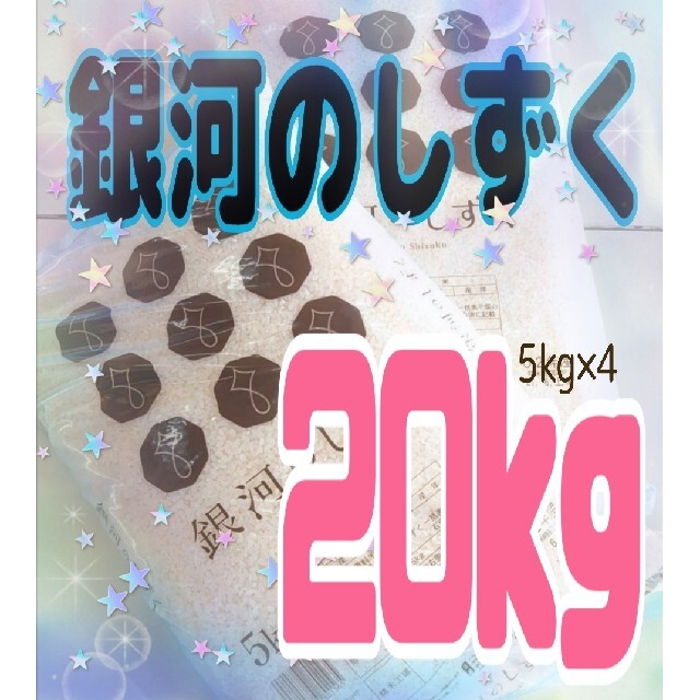 KOKIA様専用 お米【銀河のしずく 20kg】特A一等米/5kg×4のサムネイル