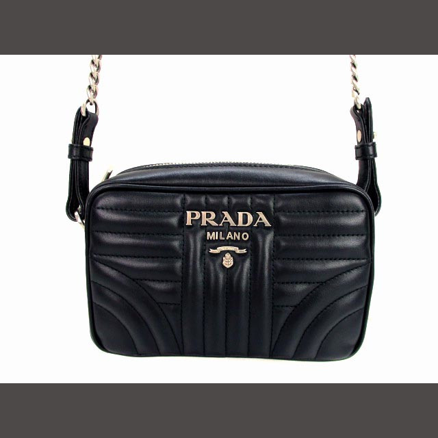 PRADA(プラダ)のプラダ PRADA ダイアグラム チェーンショルダーバッグ 1BH084 黒 レディースのバッグ(ショルダーバッグ)の商品写真