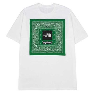 シュプリーム(Supreme)のSupreme The North Face Bandana T S 白(Tシャツ/カットソー(半袖/袖なし))