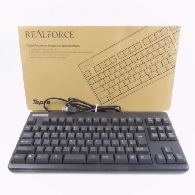 東プレNG01BS REALFORCE テンキーレス キーボード HY195C