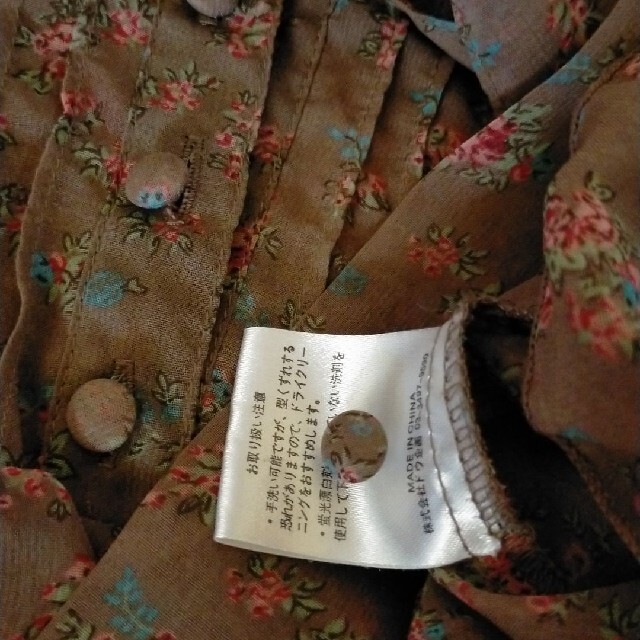 Loco style ボータイ 花柄 シースルー ブラウス レディースのトップス(シャツ/ブラウス(半袖/袖なし))の商品写真