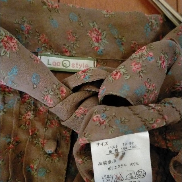 Loco style ボータイ 花柄 シースルー ブラウス レディースのトップス(シャツ/ブラウス(半袖/袖なし))の商品写真