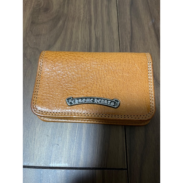 C H - クロムハーツ CHROME HEARTS カードケース ライトブラウン レア