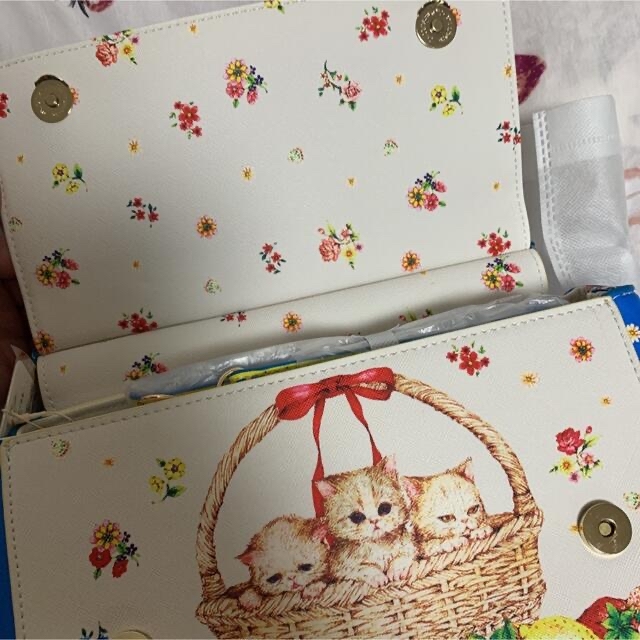 franche lippee(フランシュリッペ)のフランシュリッペ  バスケットねこ2wayバッグ　未使用 レディースのバッグ(ショルダーバッグ)の商品写真