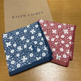 ラルフローレン(Ralph Lauren)の新品　ラルフローレン　ハンドタオル　ガーゼ　花柄(ハンカチ)