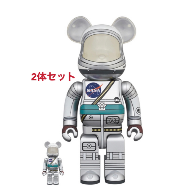 BE@RBRICK MERCURY ASTRONAUT 100％ & 400％