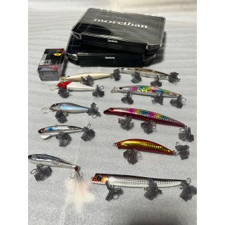 ダイワ(DAIWA)の未使用！その他ルアー10点　ダイワmorethanケース2点　PRフック2個(ルアー用品)