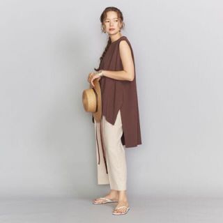 ビューティアンドユースユナイテッドアローズ(BEAUTY&YOUTH UNITED ARROWS)の BY∴ バックゴムクロップドテーパードパンツ(カジュアルパンツ)