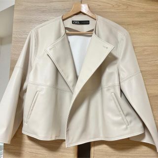 ザラ(ZARA)のZARA フェイクレザージャケット(レザージャケット)